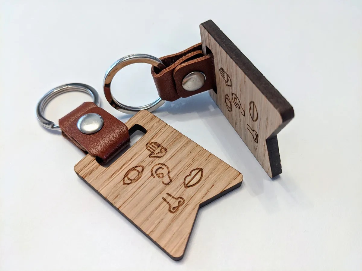 Wooden Keyring (Brown)